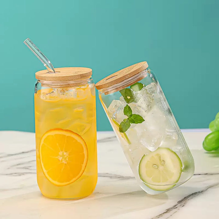 Damen Glas Trinkflasche Karnz