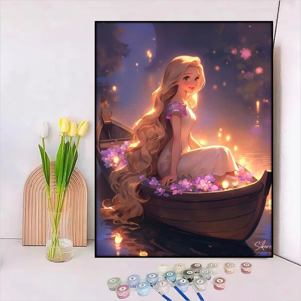 Disney-Inspiriertes DIY Malen nach Zahlen Leinwand-Kit Karnz