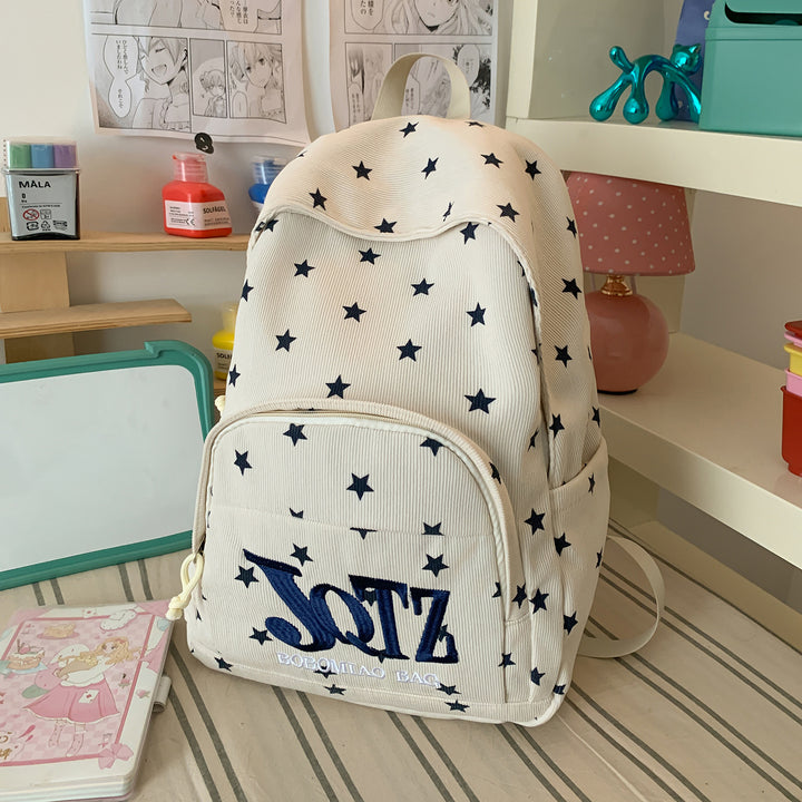 Stylische Sternenbedruckte Rucksack Karnz