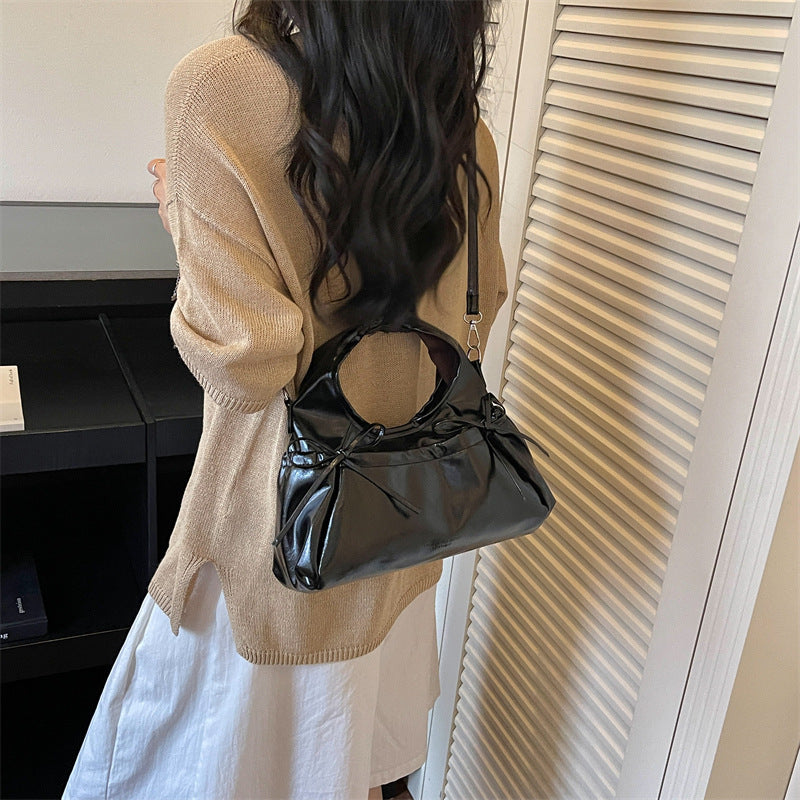 Eleganter Kunstleder Mini Rucksack