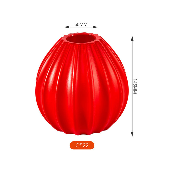 Elegante strukturierte Keramikvase Karnz