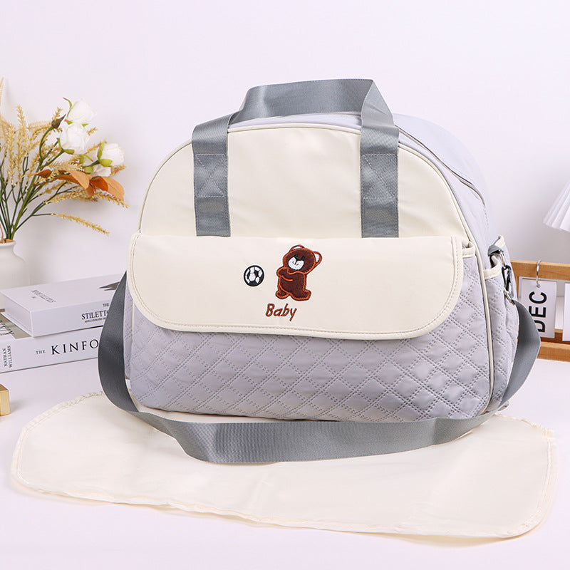 Stoff Wickeltasche mit Praktischem Wechselmatte Karnz