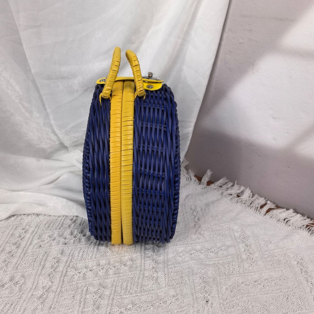 Damen stilvolle geflochtene Handtasche Karnz