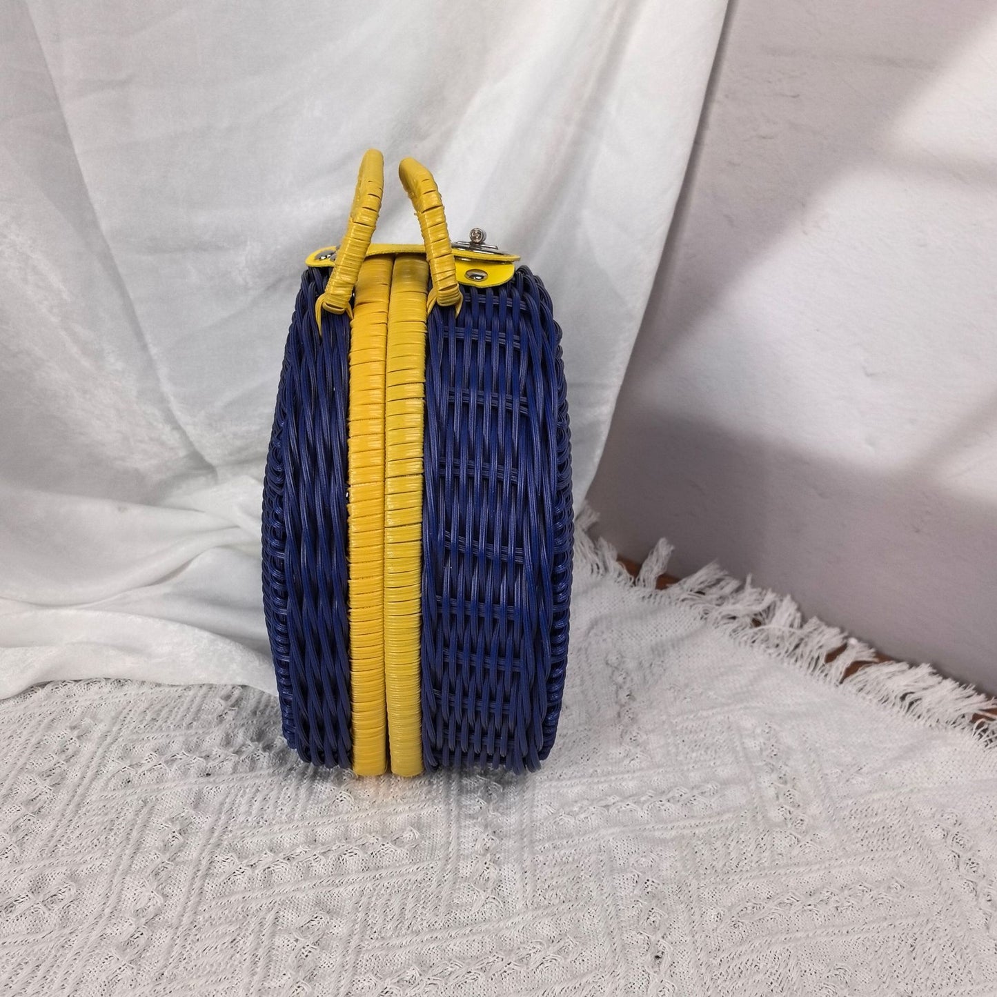 Damen stilvolle geflochtene Handtasche Karnz