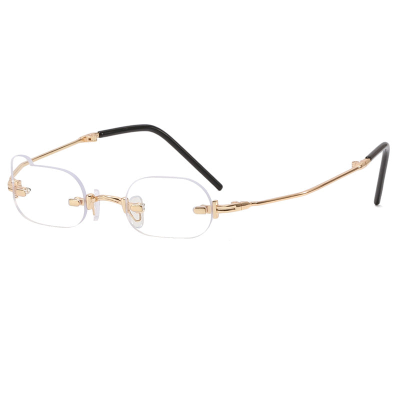 Damen exklusive modische Sonnenbrille mit glänzendem Metallrahmen Karnz