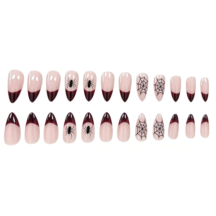Halloween Kürbis und Spinne Nagelkunst Karnz