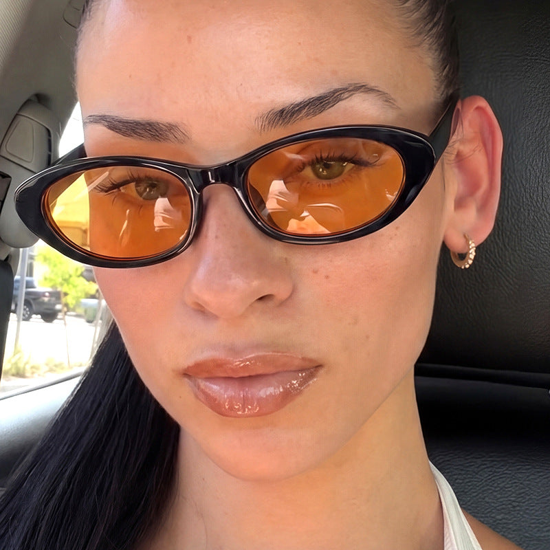 Damen Cat-Eye Sonnenbrille mit schützendem UV-Filter und eleganter Rahmenstruktur Karnz