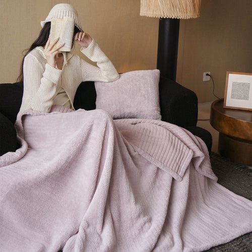 Gepolsterte Plüsch wendbare Kuscheldecke