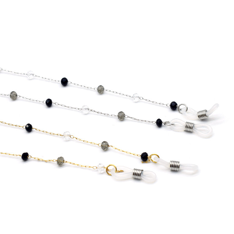 Elegante Perlen Brillen Kette Karnz