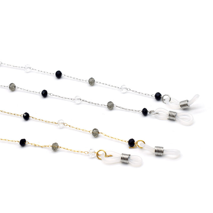 Elegante Perlen Brillen Kette Karnz