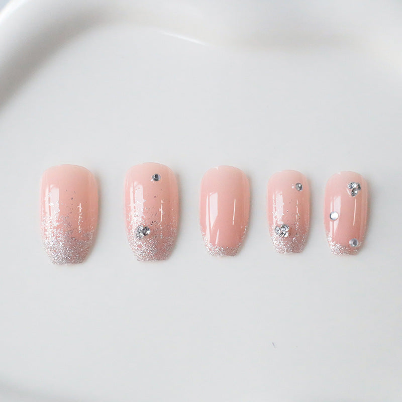 Elegante Kristall Dekor Nagelkunst Karnz