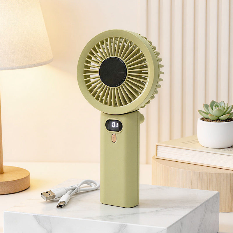 Damen Tragbarer Handventilator mit temperaturregulierender Anzeige Karnz