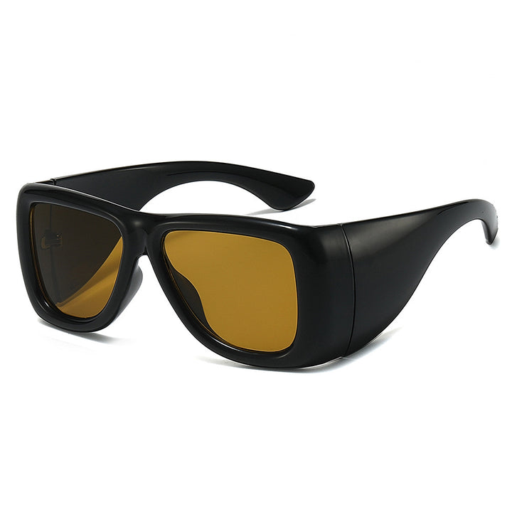 Oversized modegetriebenen Shield-Sonnenbrillen Karnz