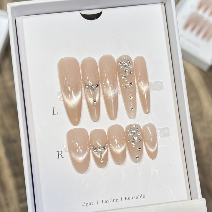 Dekoratives Press-On Nagelset Karnz