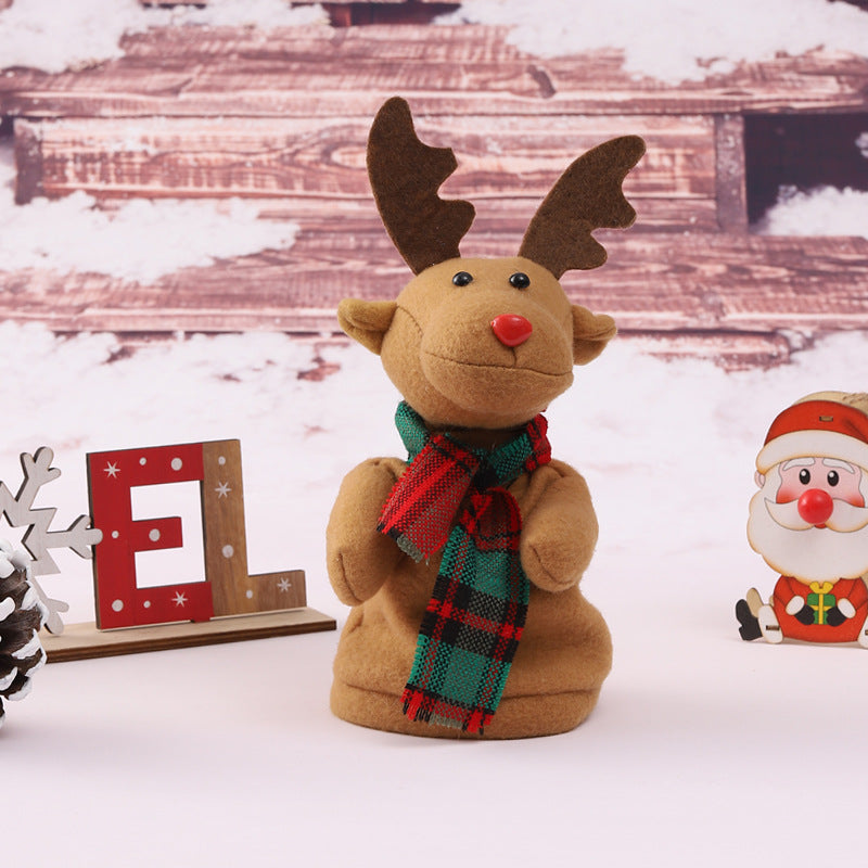 Lustige Weihnachtsmann Deko Figur Karnz