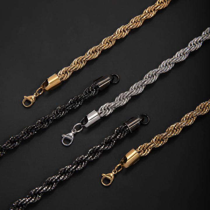 Geflochtenes Gold-Statement-Armband Karnz