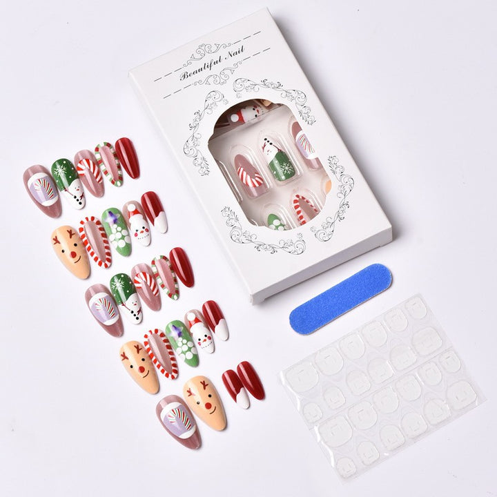 Kunstnagelset mit festlichen Weihnachtsmotiven Karnz 1787561505