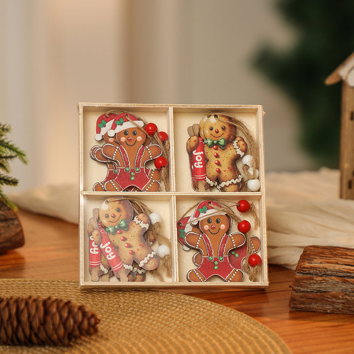 Dekorative Weihnachtsanhänger im Gnom-Design Karnz