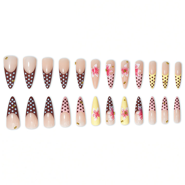 Dekorative Stiletto Press-On Nagelverlängerungen Karnz 1787913981