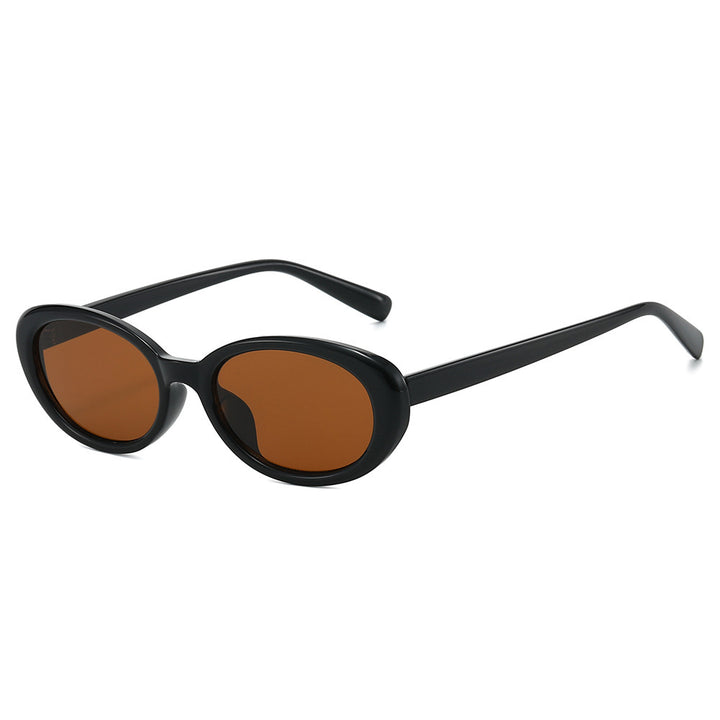 Elegante Vintage Oval Sonnenbrille Karnz