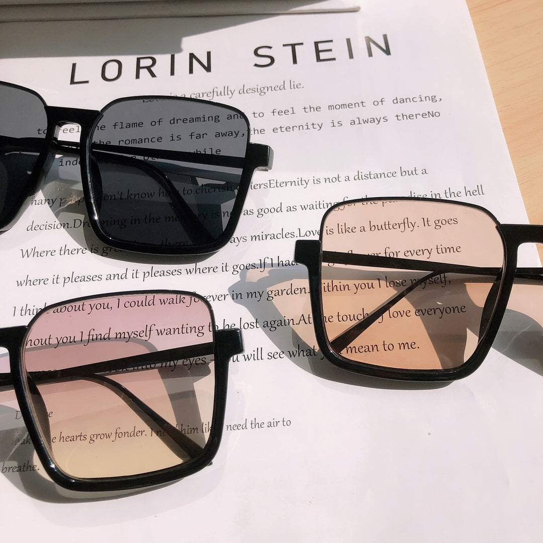 Oversized geometrische Rahmen Sonnenbrille Karnz