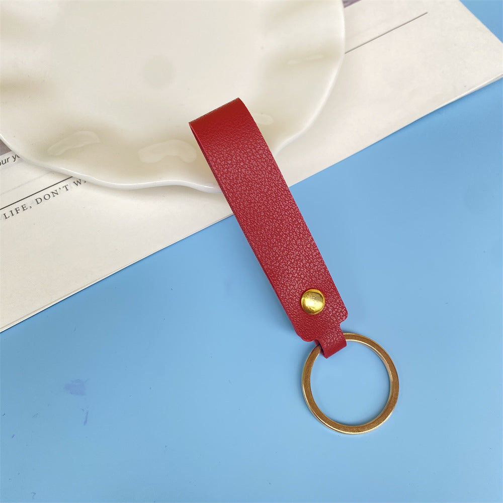 Stilvolles Leder Schlüsselanhänger Karnz