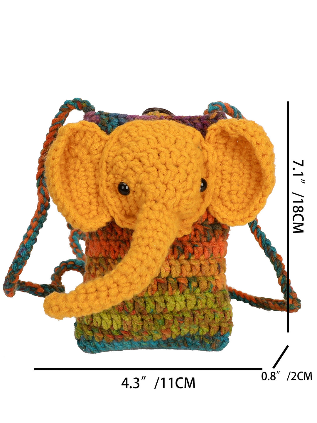 Elefanten-Themen Häkel Mini Tasche