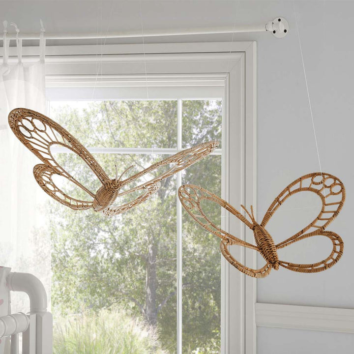 Dekorativer Wandbehang im Schmetterlingsdesign Karnz