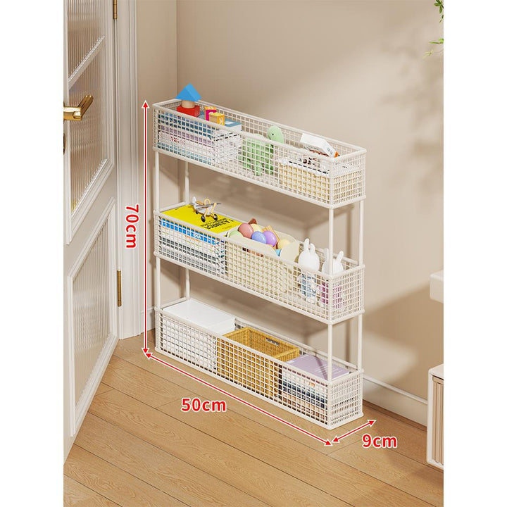 Slim Vertikaler Netzkorb Organizer Regalsystem für enge Räume