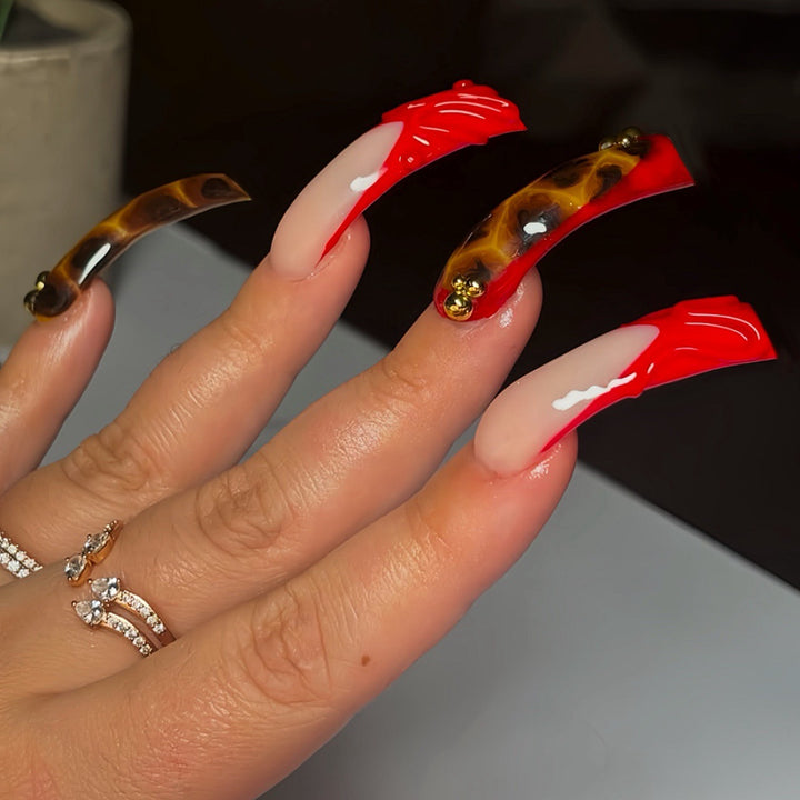 Kreative Acryl Press-On Nagelkunst Karnz