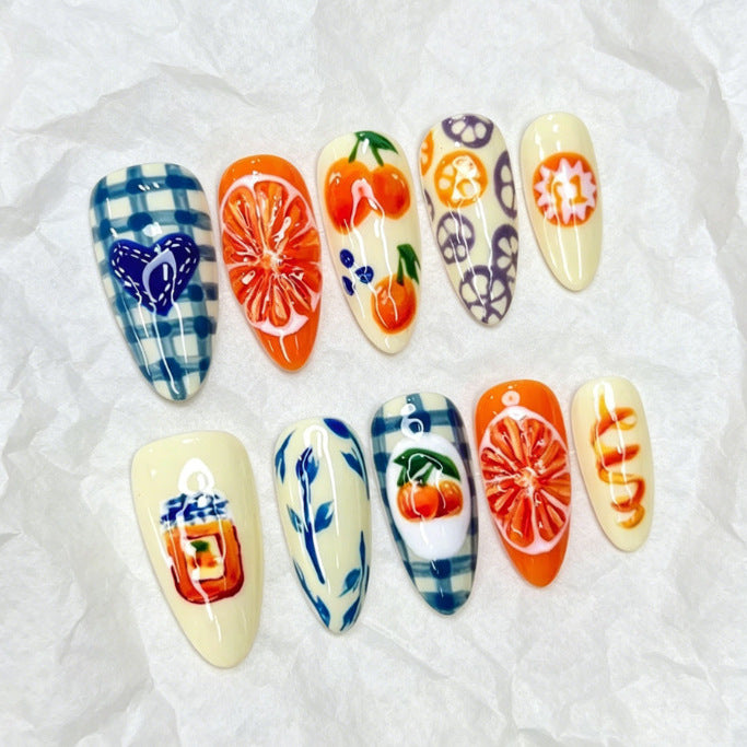 Kreative Frucht Nagelkunst Karnz