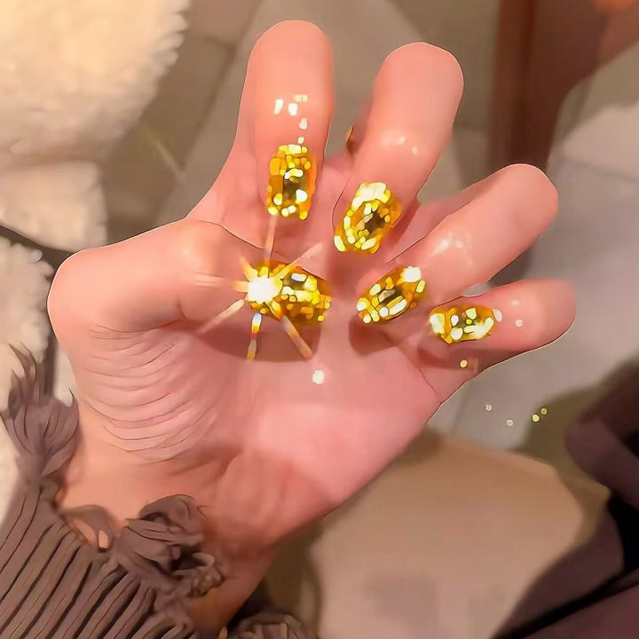 Premium Edelstein-betonte Nagelkunstverlängerungen
