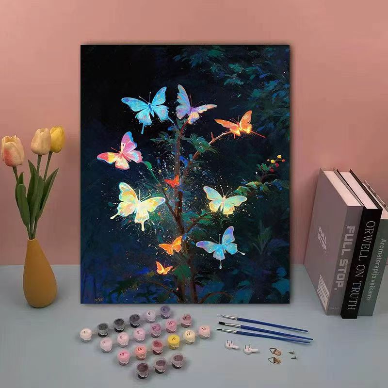 DIY Schmetterling Malen nach Zahlen Set Karnz