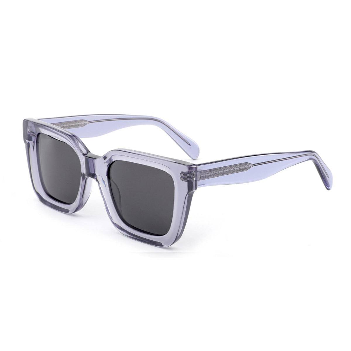 Damen stylische quadratische Sonnenbrille mit breitem Rahmen und UV-Schutz Karnz