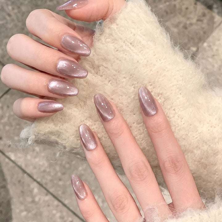 Elegante Glitzer Druck-Nagelset