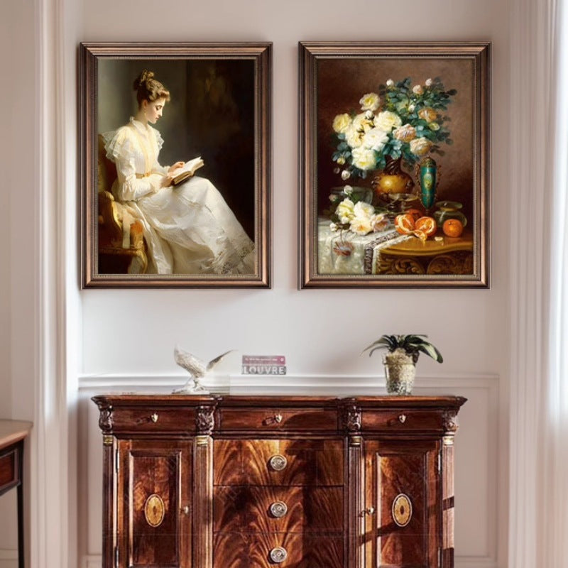 Gerahmtes Vintage Kunstwerk