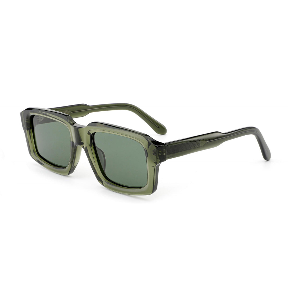 Damen quadratische Sonnenbrille mit robustem Rahmen und UV-Schutz Karnz
