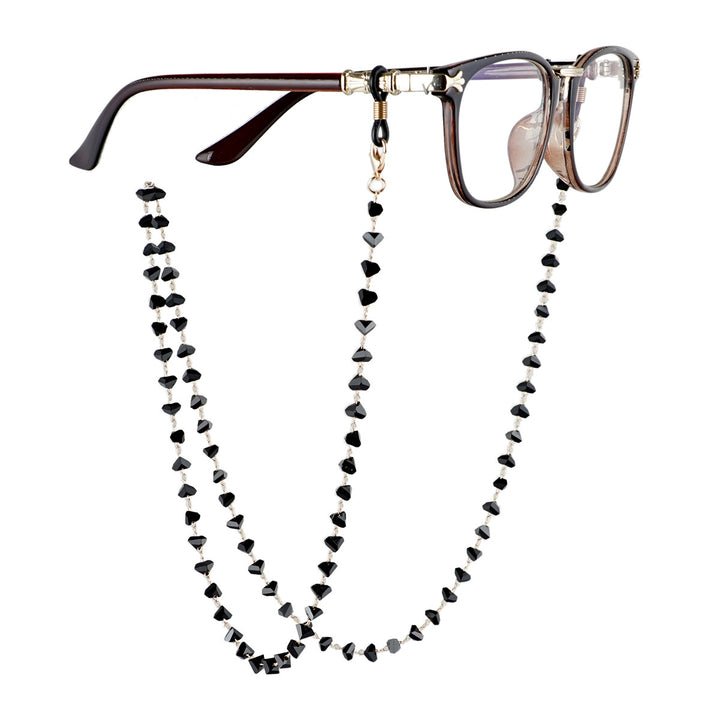 Herzförmige Perlen Eyewear Kette Karnz