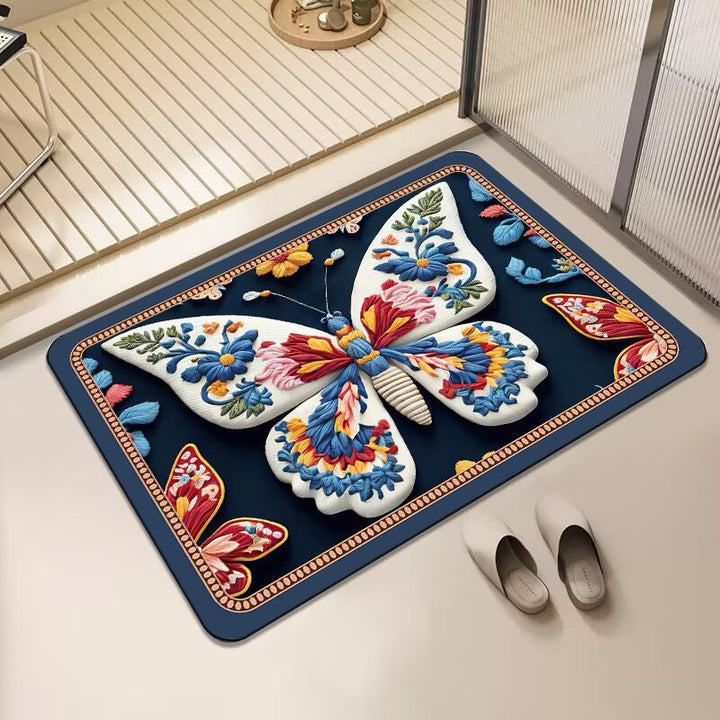 Künstlerischer Floral-Teppich