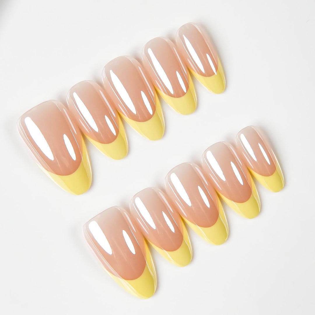 Premium Glänzende Stiletto Press-On Nagelspitzen