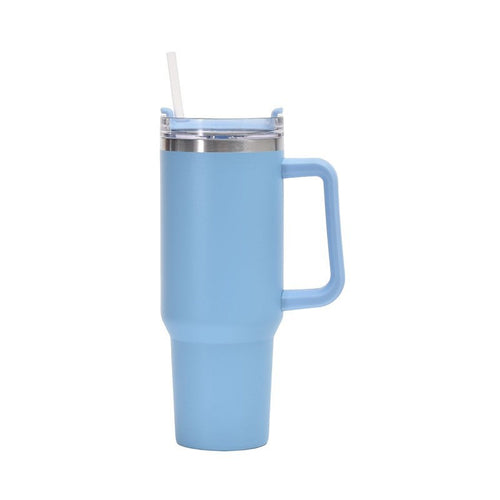 Damen Isolierbecher mit Trinkhalm und ergonomischem Griff Karnz