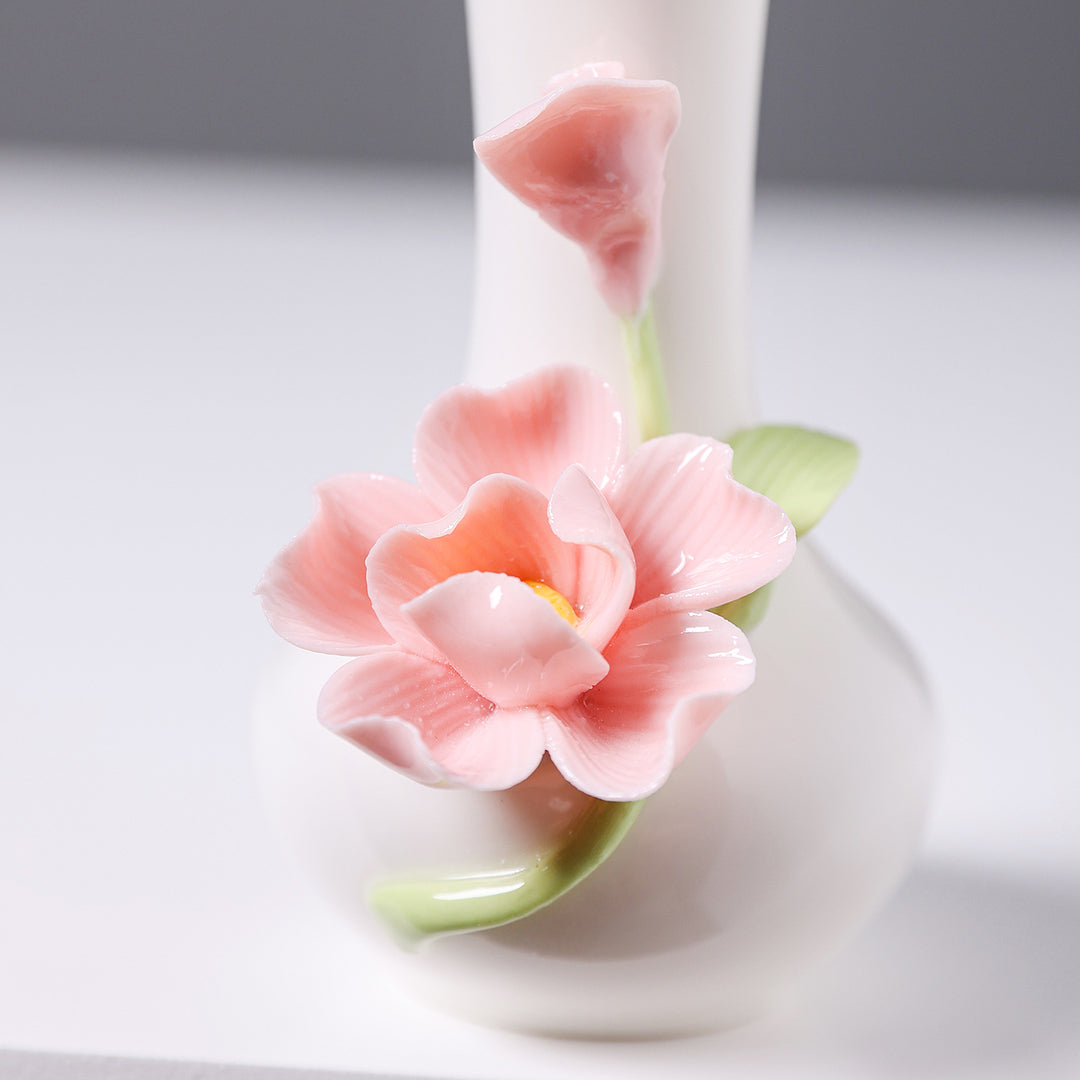 Florale Keramikvase