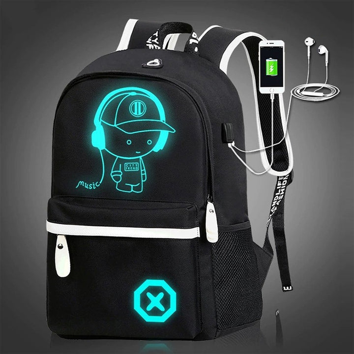 Beleuchteter Lade-Rucksack