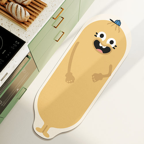 Cartoon-Bananenförmige Badematte