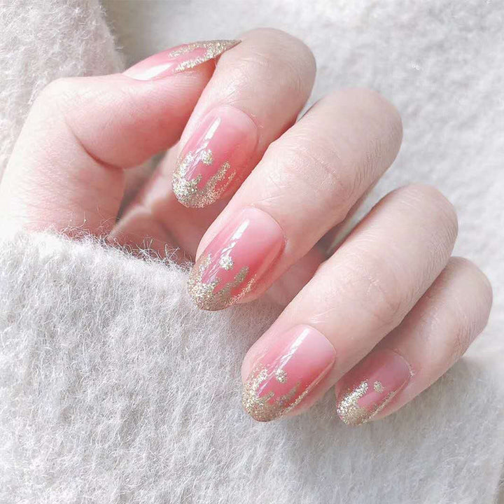 Elegante glänzende Press-On-Nagelspitzen Karnz