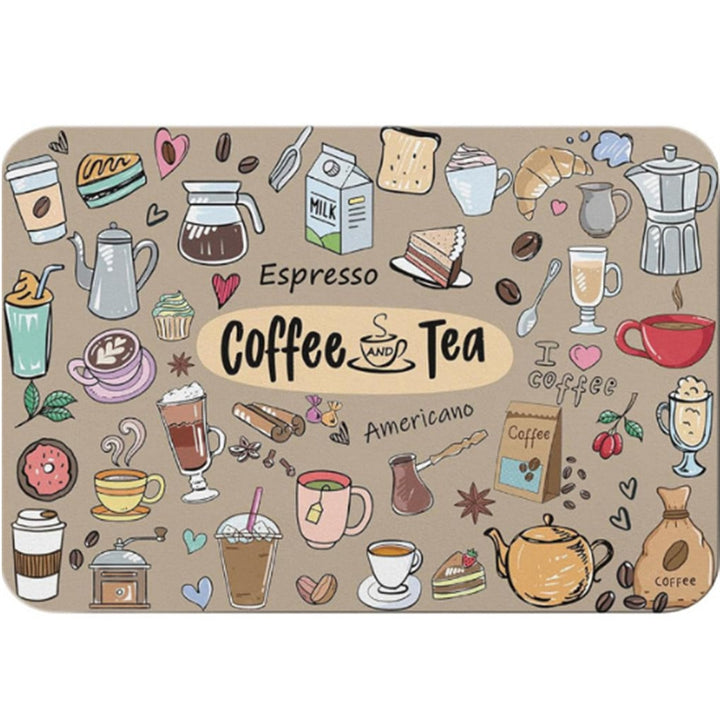 Kaffee-Thema Küchenmatte