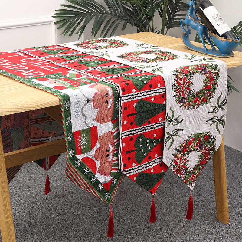 Weihnachts Tischläufer mit Rentier-Motiv Karnz