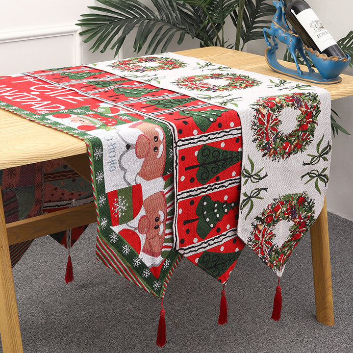Weihnachts Tischläufer mit Rentier-Motiv Karnz