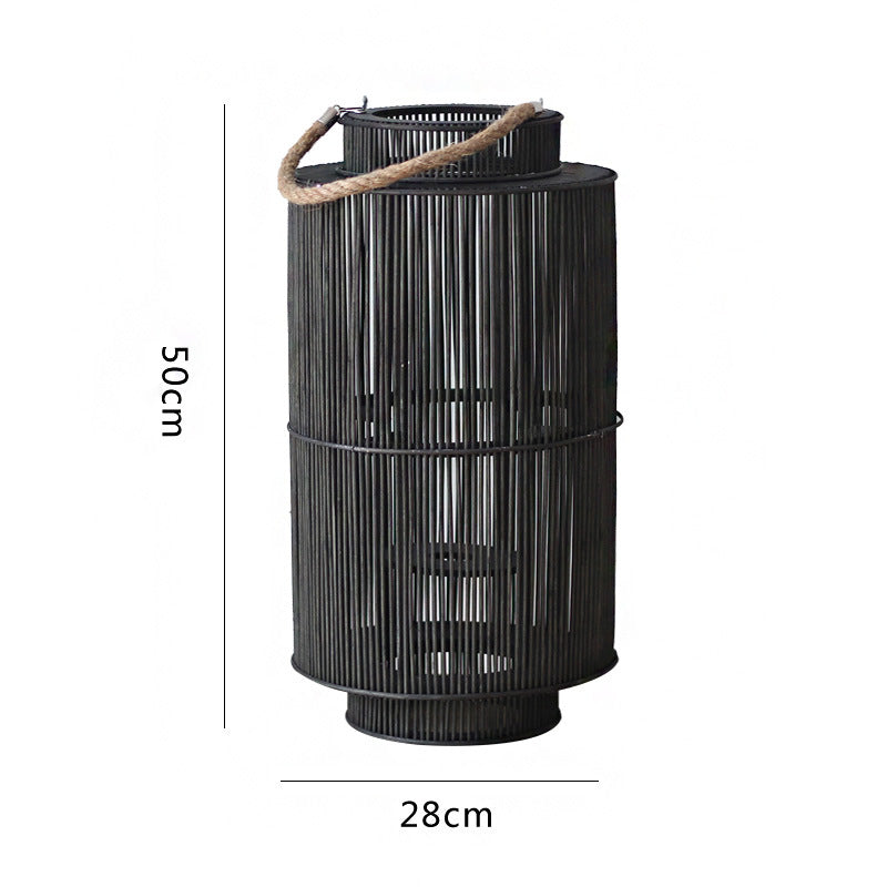 Dekorative Rattan-Laterne Karnz