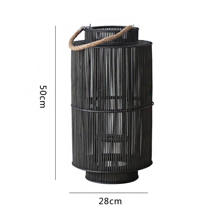 Dekorative Rattan-Laterne Karnz